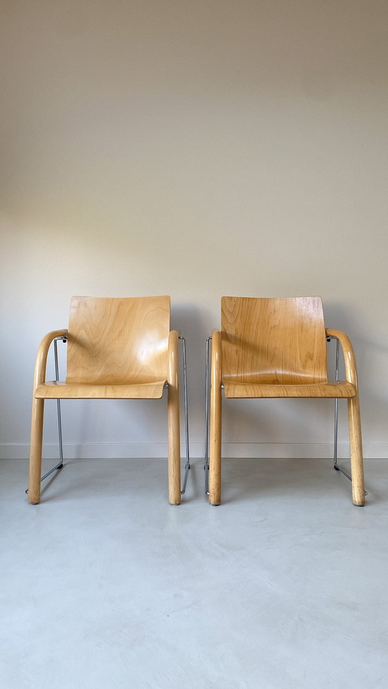 Image 1 of Vintage Wooden Thonet Chair By Wulf Schneider And Ulrich Böhme (S320)