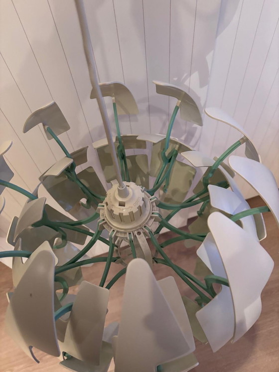 Image 1 of Original Retro Vintage IKEA Design Lamp, Cream/Mint Green