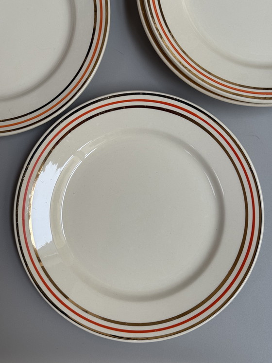 Image 1 of Boch Frères La Louvière, Belgio – Anni '40, 25 cm - Set di 6 Piatti Piani Vintage