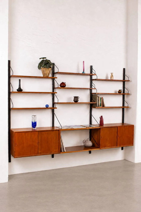 Poul Cadovius Shelving System Cado Royal Vintage Teak 60s – Shelving unit, Wood, Metal, Scandinavian (photo 2 of 18)