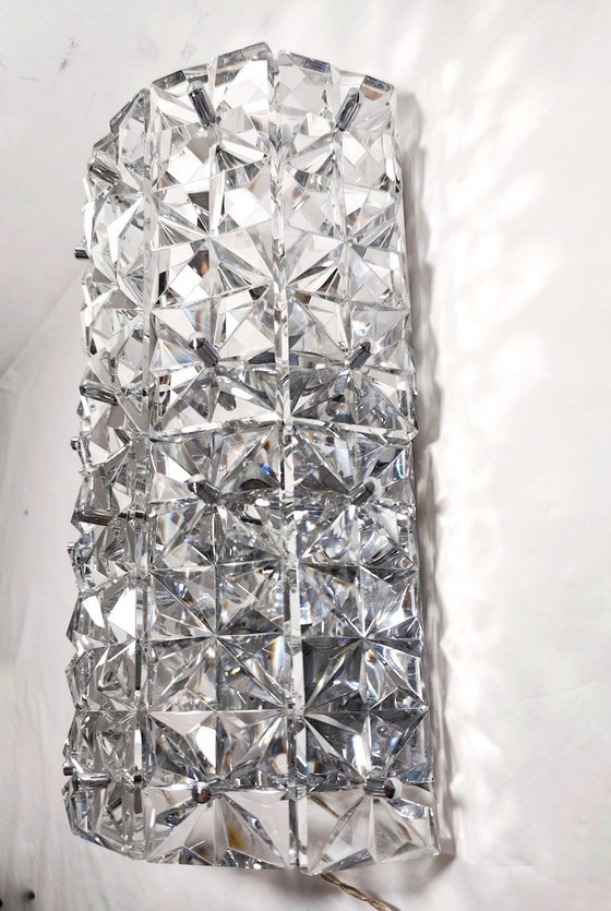 Image 1 of Applique da parete in cristallo. Germania, anni '70.