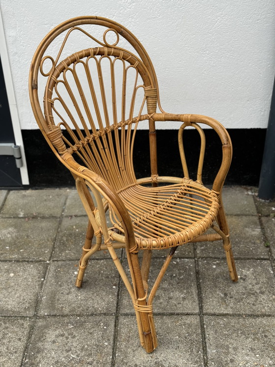 Image 1 of Fauteuil en rotin