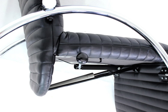 Image 1 of ¡como nuevo! Georg Appeltshauser Lounge Chair / Sillón Relax, estilo Bauhaus, cuero de primera calidad, marco cromado con funció
