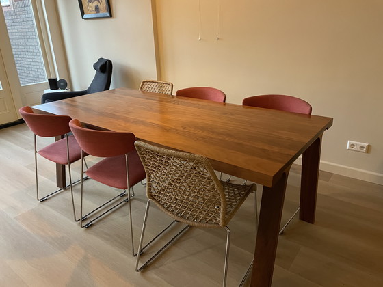 Image 1 of Montis Doble dining table, walnut, matt lacquered