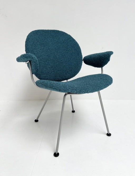 Re-upholstered Trienale armchair by Willem Gispen for Kembo Rhenen
