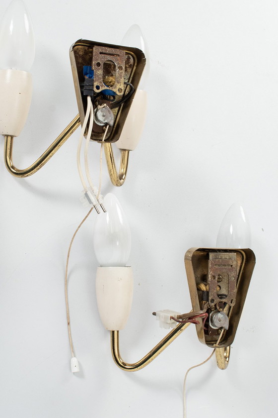 Image 1 of Pair of 50's wall lamps