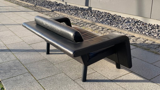 ABSOLUTE RARITY - SOFÁ DE DISEÑO DE SEDE DS 107 Cuero negro