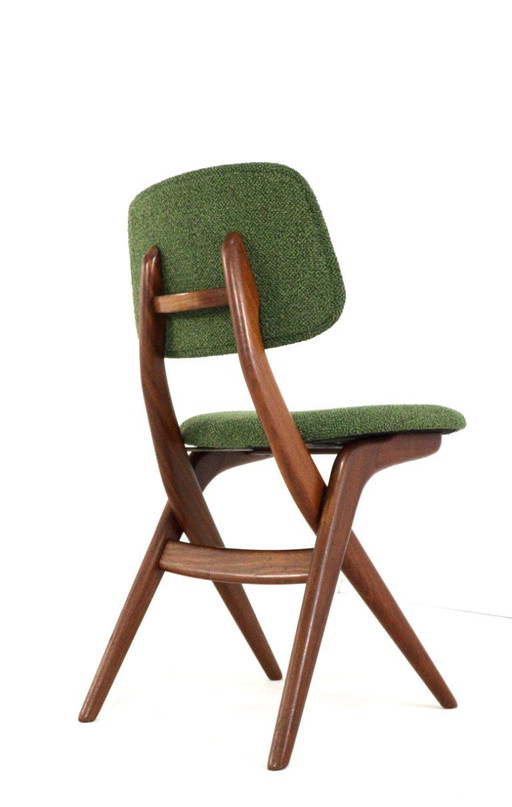 Satz von 6 Scherenstühlen von Louis van Teeffelen vintage