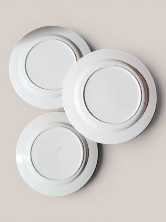 3 semi-deep plates in Boch Frères Kéramis earthenware. – Crockery, Porcelain (photo 8 of 11)
