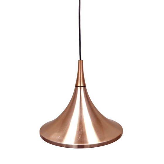 Lampada a sospensione tedesca "Semi" (tromba) – Rame, Rolf Krüger Staff Leuchten, 1970 (photo 10 of 15)