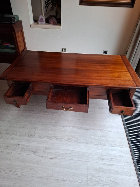 Image 1 of Teak houten Salontafel en bijzettafel te koop
