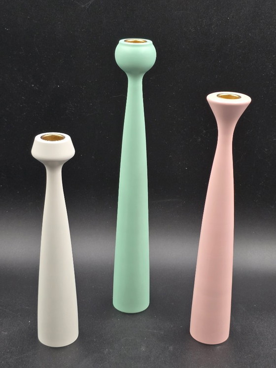 Image 1 of  Set of 3 candlesticks, Anders Nørgaard for Applicata