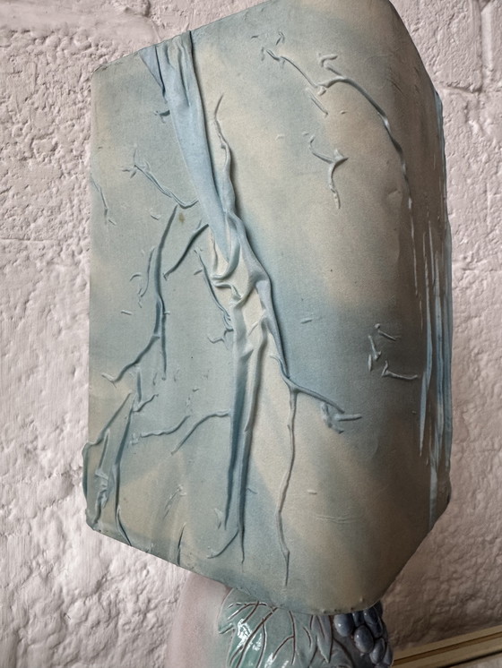 Image 1 of Handgefertigte Majolikalampe mit Fruchtmotiv, 1970er Jahre