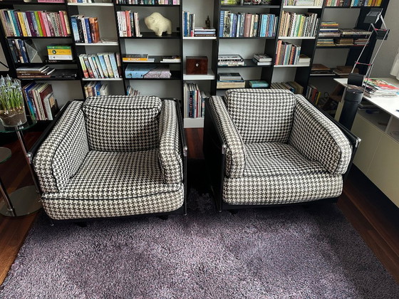 Image 1 of 2x Poltrona Frau fauteuils