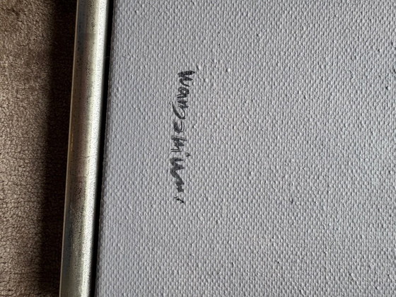 Image 1 of Wang Zhi Wu painting on canvas incl. frame