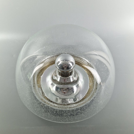 Image 1 of Lampada da soffitto vintage - Glashütte Limburg - Space Age Design - Ø 30 cm - Anni '70
