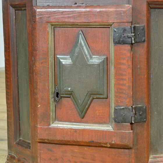 Image 1 of Swedish Farmhouse Corner Cabinet, 1817