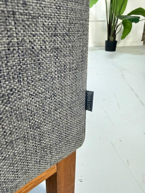 Image 1 of Bolia North 3 Sitzer Sofa Designer Stoff Grau Couch + Hocker