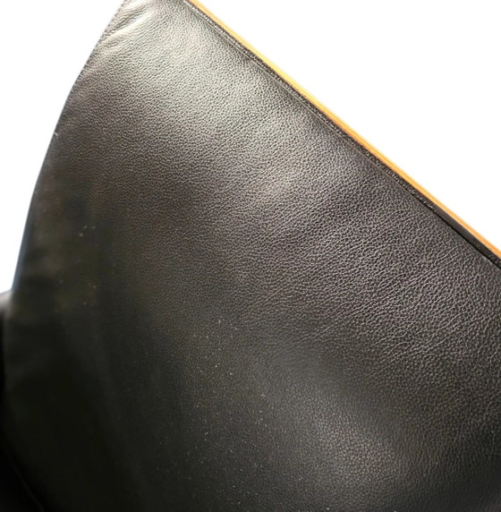 PARAMOUNT CHAIR BY PHILIPPE STARCK / black leather for Driade / 1989 – Adjustable recliner chair (photo 13 of 15)