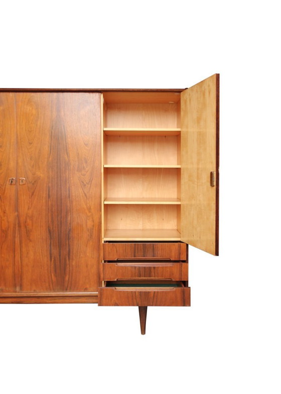 Image 1 of Vintage Scandinavian rosewood wardrobe, 1950s/60s