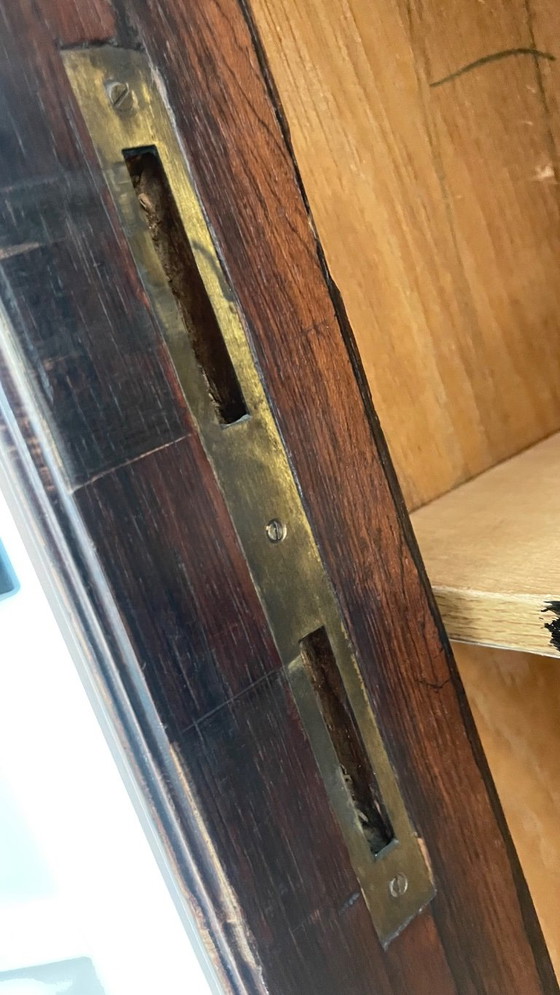 Exclusive French Display Cabinet by Rondot Paris – Walnut Wood & Cut Glass (photo 9 of 15)