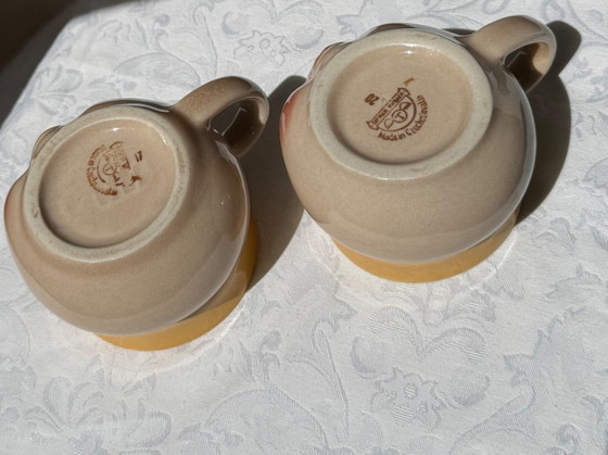 Ditmar Urbach Face Cup Set of 2 Art Object Vintage Pottery – Sculpture, Ceramic (photo 9 of 9)