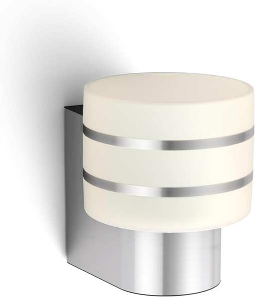 Philips Hue White TUAR Applique extérieure 1x9.5W - Inox, fonctionne avec Alexa, Google Assistant et Apple Homekit