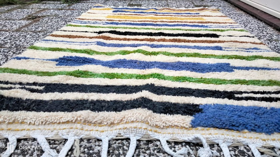 Image 1 of Tapis berbère en laine noué à la main, 243 x 168 cm