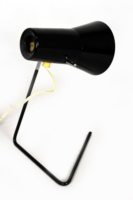 Image 1 of Black Table Lamp by Josef Hurka for Drupol, 1960s