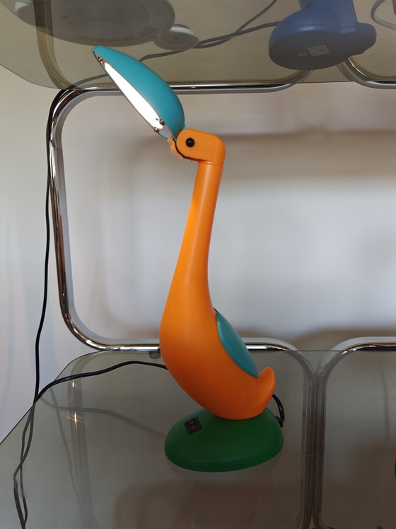 Vintage Flamingo/Penguin Lamp '80 – Table lamps, Plastic (photo 4 of 6)