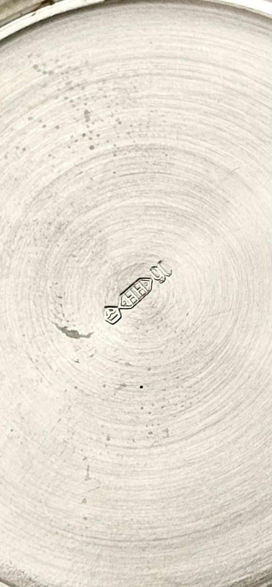 Image 1 of Porta cucchiaio H. Hooijkaas placcato argento. HH90