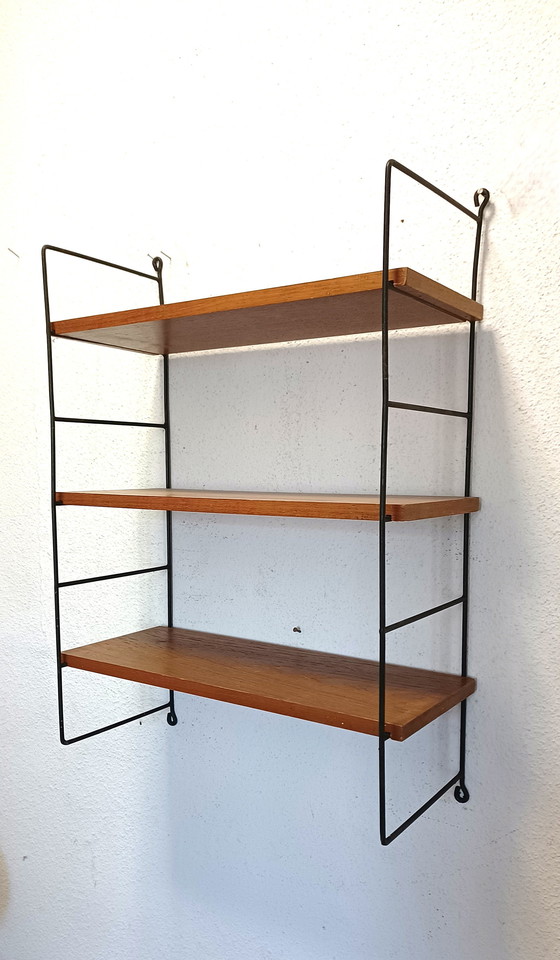 Image 1 of Appendiabiti da parete anni Cinquanta con tre ripiani