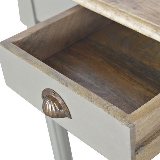 Elegante scrivania dipinta a mano in legno massello di mango – Artisan, Scrivanie (photo 7 of 10)