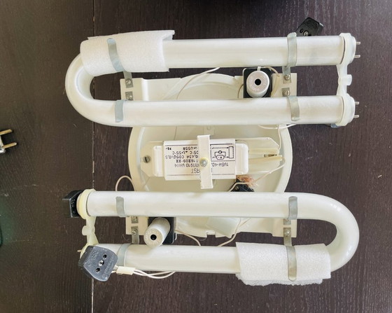 Image 1 of Space Age Weiße UFO Acryl Deckenlampe, UdSSR, 1960er