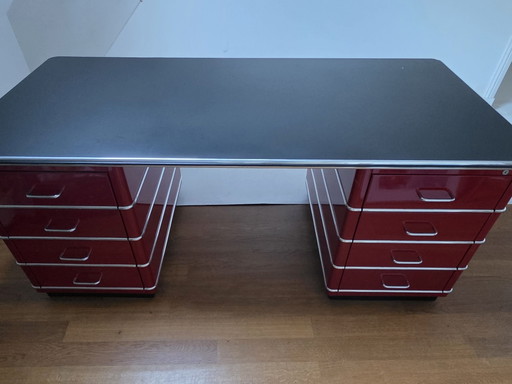 Muller vintage Desk with 8 drawers