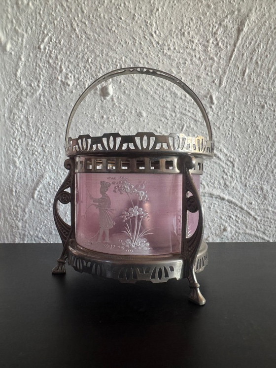 Calentador de té Mary Gregory – Accesorios de mesa, Glass, Metal (photo 5 of 16)