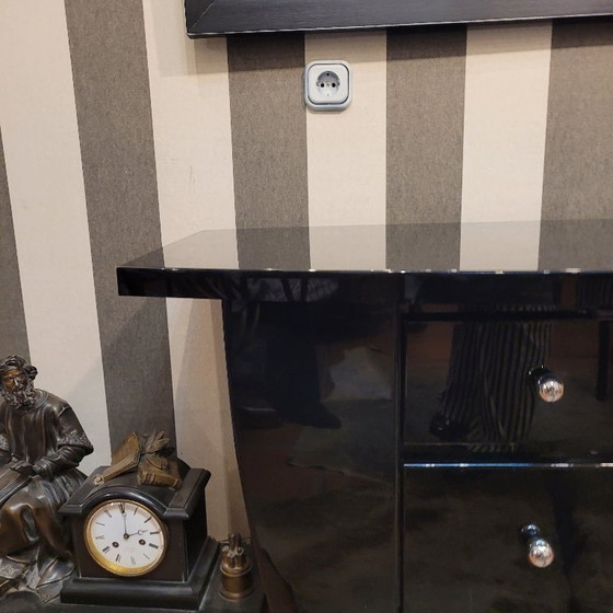 Image 1 of Chest of drawers in lacquered wood, David Lange, Mid-century, 70’s – France