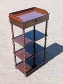 Antique Victorian 4-Tier Bobbin Turned Whatnot / Etagère