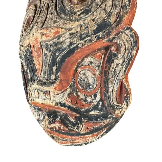 Image 1 of Carved Singa panel - Batak, North Sumatra, 1950s-70s