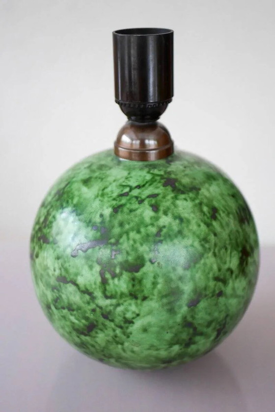 Image 1 of Scandinavian Art Deco table lamp in ceramic by Erik Mornils for Nittsjö, 1930s