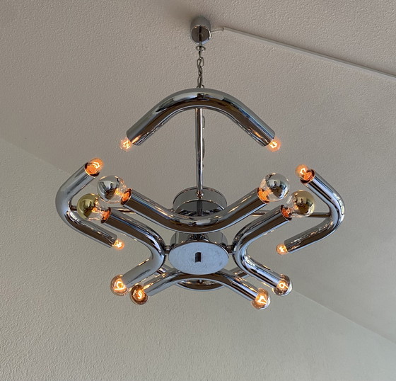 Image 1 of Vintage Sciolari ceiling lamp 70's