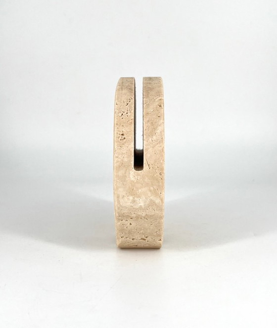 Image 1 of Mid-Century Modern Travertin Olifant van Fratelli Mannelli – Italië, jaren 70