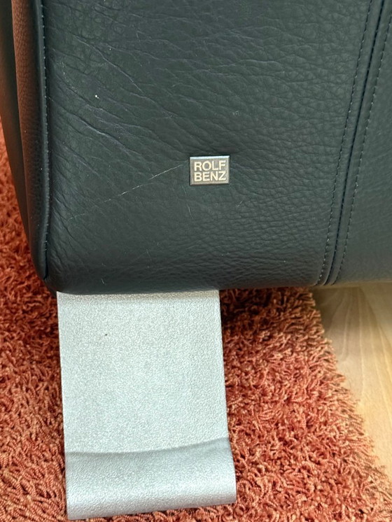 Image 1 of KLASSIKER ! Rolf BENZ 322 Leder-Sofa Dreisitzer schwarz