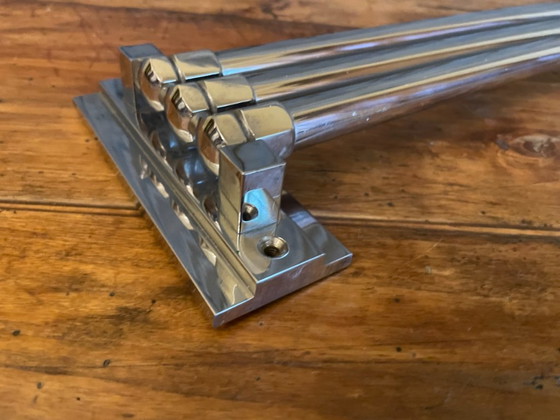 Duschstange Duschablage Art Deco 1930 Französisch – Dekorative Objekte, Messing (photo 3 of 11)