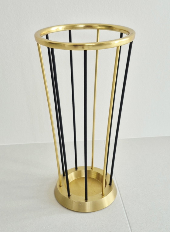 Portaombrelli, oro e nero, stile vintage moderno di metà secolo – Metal (photo 2 of 7)