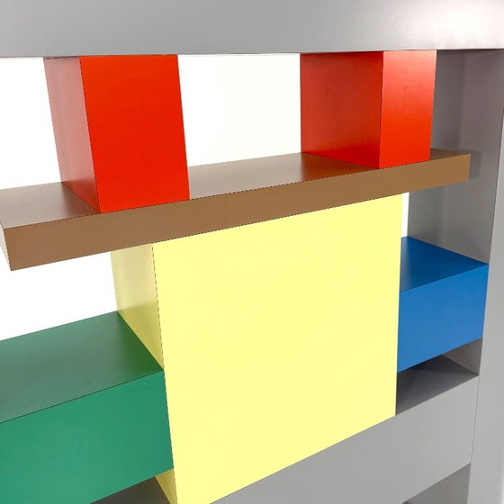Room Divider / Shelf by Sottsass Associati for Esprit, 1985 – Room screens, Mdf, Wood (photo 5 of 10)