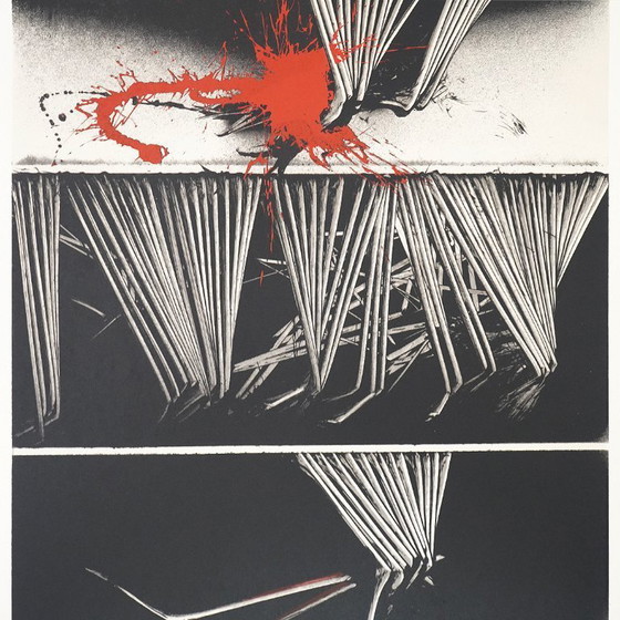 Image 1 of Emilio Scanavino, litografia a colori su carta, anni '70