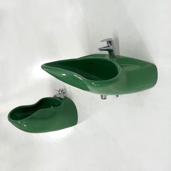 Image 1 of Set da bagno verde di Luigi Colani per Villeroy & Boch, anni '60