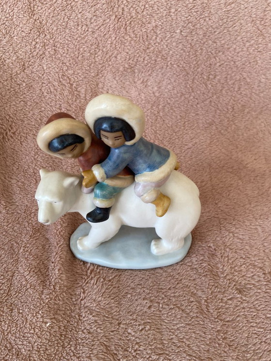 Image 1 of Statue Lladro Cavaliers Esquimaux