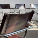 Set of 4 MG5 Leather Chairs by Matteo Grassi, 1970